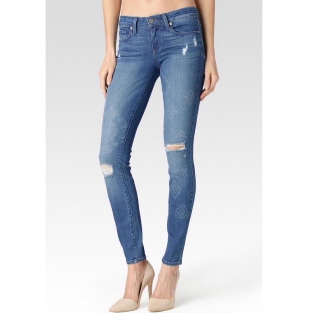 Paige Paneled Cairo Jeans Size 25